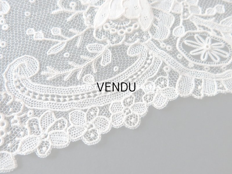 画像8: 19世紀末 未使用 アンティーク ニードルレース ポワンドガーズ 新品同様 『ポワン・ド・ガーズ』『ポワン・ド・ローズ』 260cm