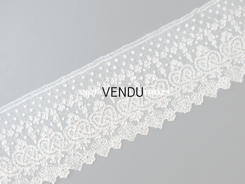 画像3: 19世紀 未使用 アンティーク ニードルレース アランソンレース 新品同様 『ポワン・ダランソン（アランソン）』 