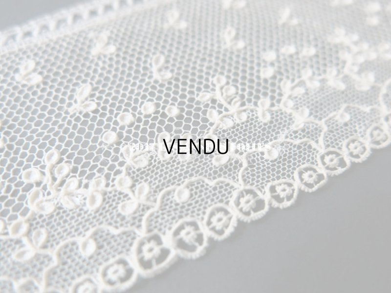 画像7: 18世紀 未使用 アンティーク ニードルレース アランソンレース 新品同様 『ポワン・ダランソン（アランソン）』 