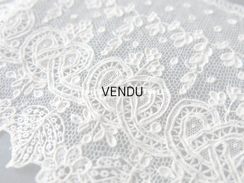 画像7: 19世紀 未使用 アンティーク ニードルレース アランソンレース 新品同様 『ポワン・ダランソン（アランソン）』 