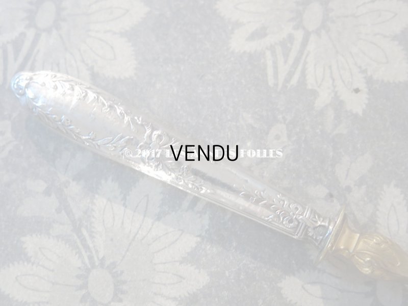 画像6: 1900年代 アンティーク シルバー製 ケーキサーバー リボンのガーランド 