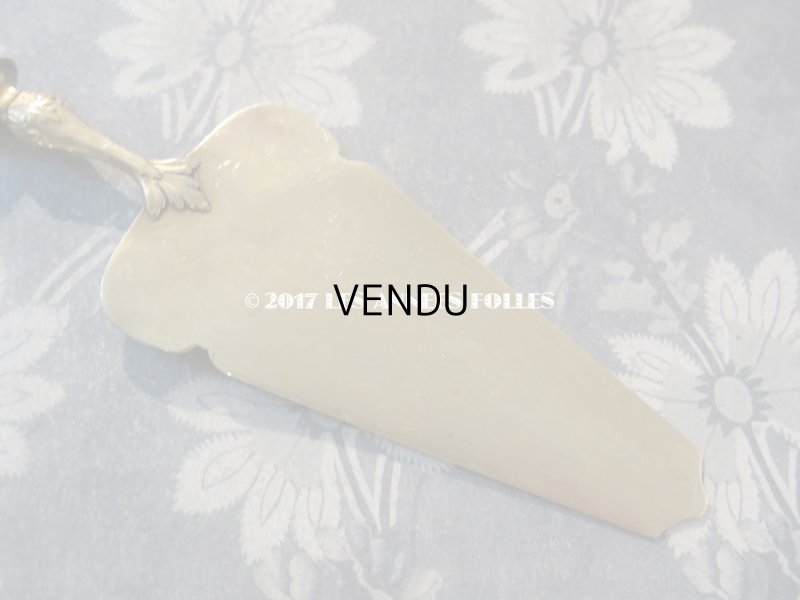 画像3: 1900年代 アンティーク シルバー製 ケーキサーバー リボンのガーランド 