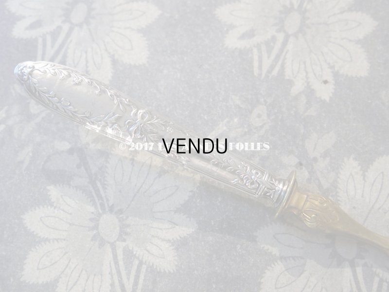 画像5: 1900年代 アンティーク シルバー製 ケーキサーバー リボンのガーランド 