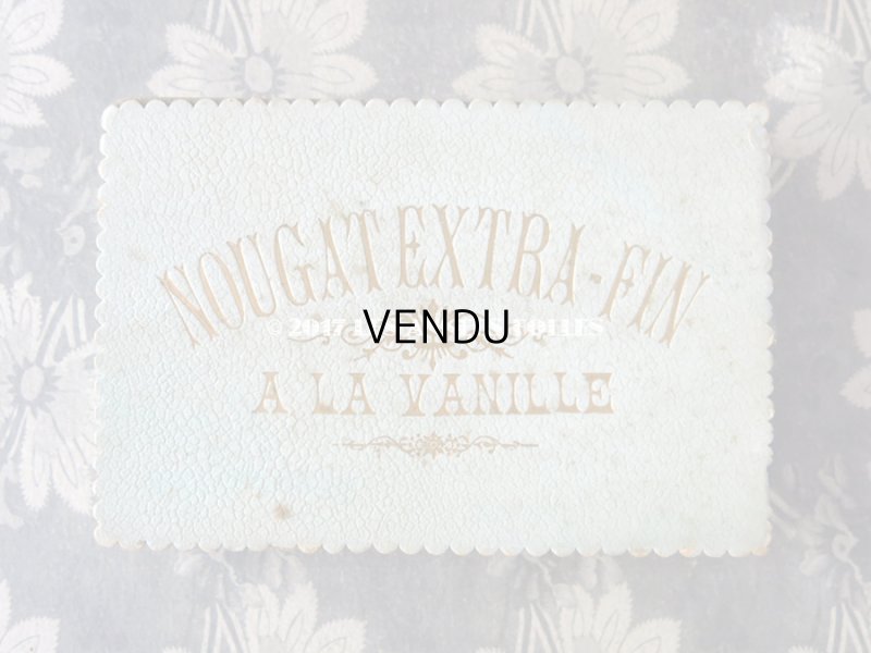 画像3: 19世紀末 アンティーク ヌガーのお菓子箱 NOUGAT EXTRA-FIN A LA VANILLE