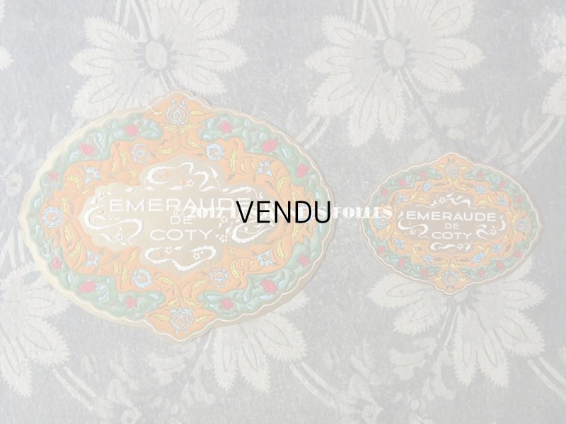 画像3: アンティーク パフュームラベル 【L】 EMERAUDE DE COTY - COTY -