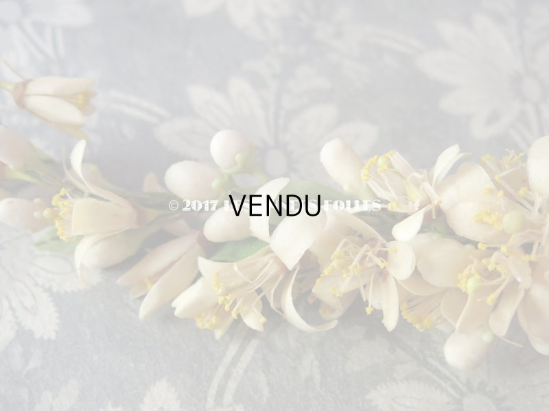 画像8: 1900年代 箱付き アンティーク ワックスフラワーのヘッドリース ウェディング 結婚式 ティアラ オレンジブロッサム