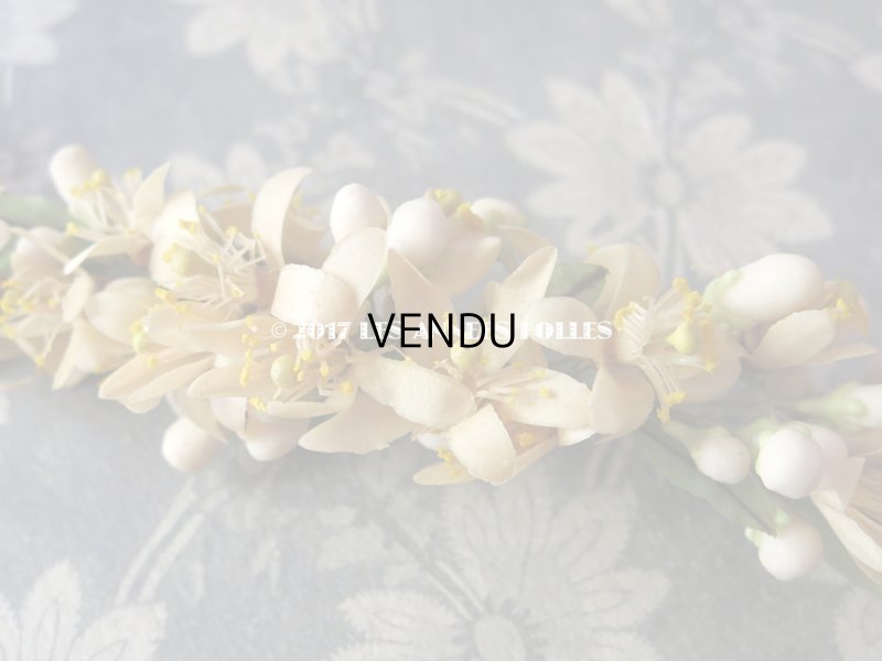 画像12: 1900年代 箱付き アンティーク ワックスフラワーのヘッドリース ウェディング 結婚式 ティアラ オレンジブロッサム