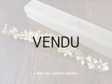 1900年代 箱付き アンティーク ワックスフラワーのヘッドリース ウェディング 結婚式 ティアラ オレンジブロッサム