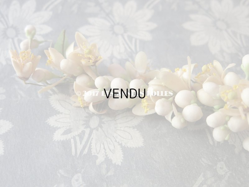 画像16: 1900年代 箱付き アンティーク ワックスフラワーのヘッドリース ウェディング 結婚式 ティアラ オレンジブロッサム
