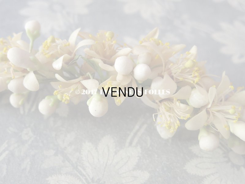 画像17: 1900年代 箱付き アンティーク ワックスフラワーのヘッドリース ウェディング 結婚式 ティアラ オレンジブロッサム