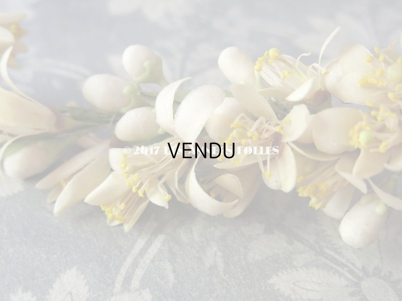 画像9: 1900年代 箱付き アンティーク ワックスフラワーのヘッドリース ウェディング 結婚式 ティアラ オレンジブロッサム