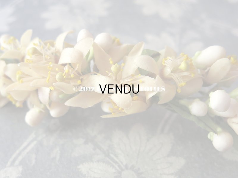 画像13: 1900年代 箱付き アンティーク ワックスフラワーのヘッドリース ウェディング 結婚式 ティアラ オレンジブロッサム
