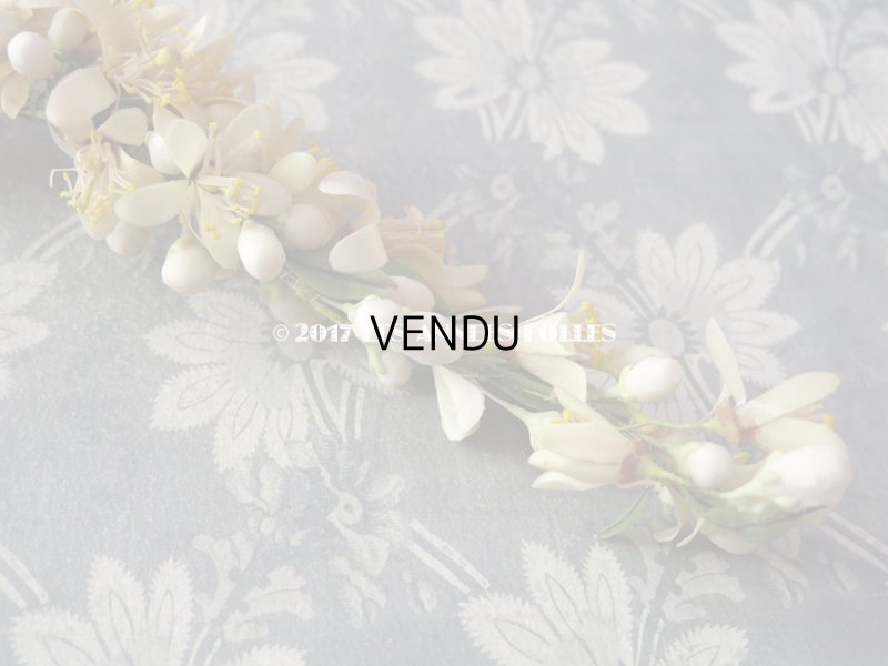 画像18: 1900年代 箱付き アンティーク ワックスフラワーのヘッドリース ウェディング 結婚式 ティアラ オレンジブロッサム