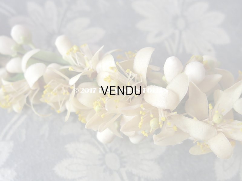 画像10: 1900年代 箱付き アンティーク ワックスフラワーのヘッドリース ウェディング 結婚式 ティアラ オレンジブロッサム