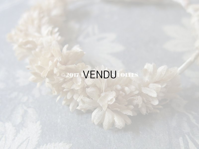 画像8: 19世紀 アンティーク ドール用 布花のヘッドリース