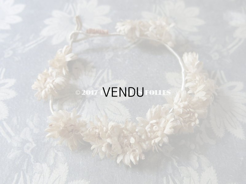 画像3: 19世紀 アンティーク ドール用 布花のヘッドリース