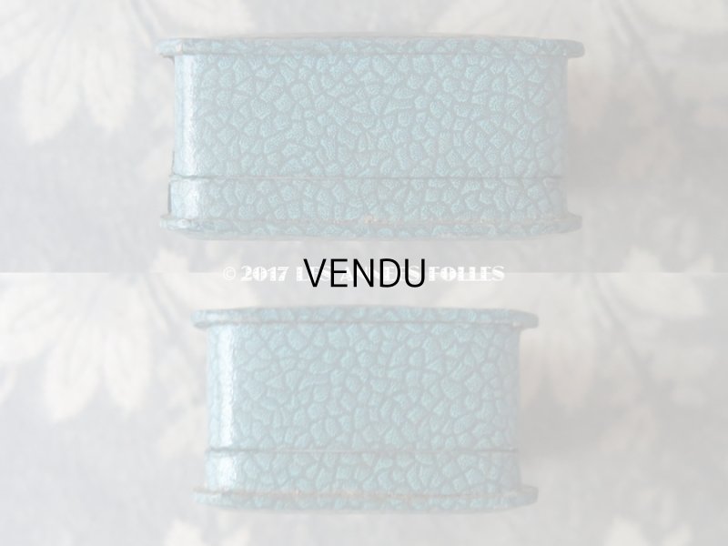 画像6: アンティーク ジュエリーボックス 金彩入り ブルーグリーン