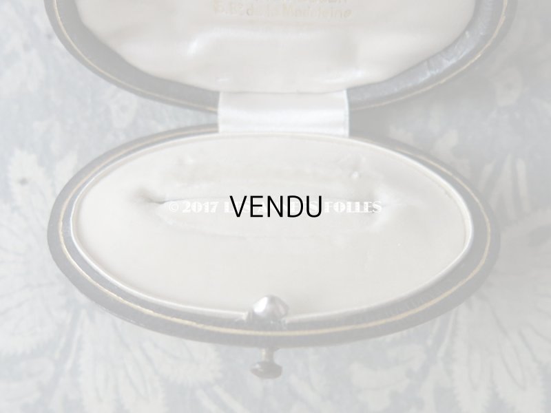 画像6: アンティーク 本革製 ジュエリーボックス 金彩入り ダークブラウン