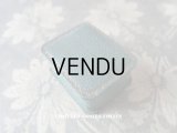 アンティーク ジュエリーボックス 金彩入り ブルーグリーン
