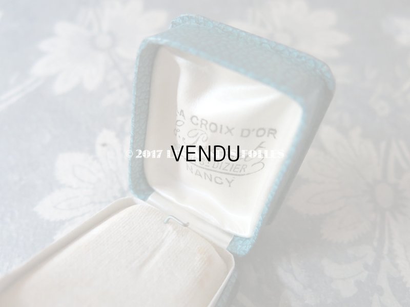 画像8: アンティーク ジュエリーボックス 金彩入り ブルーグリーン