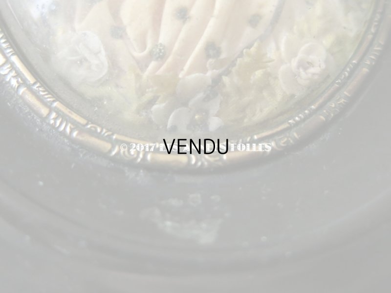 画像6: 19世紀 アンティーク ルリケール ガラスドーム 聖母マリア&キリスト