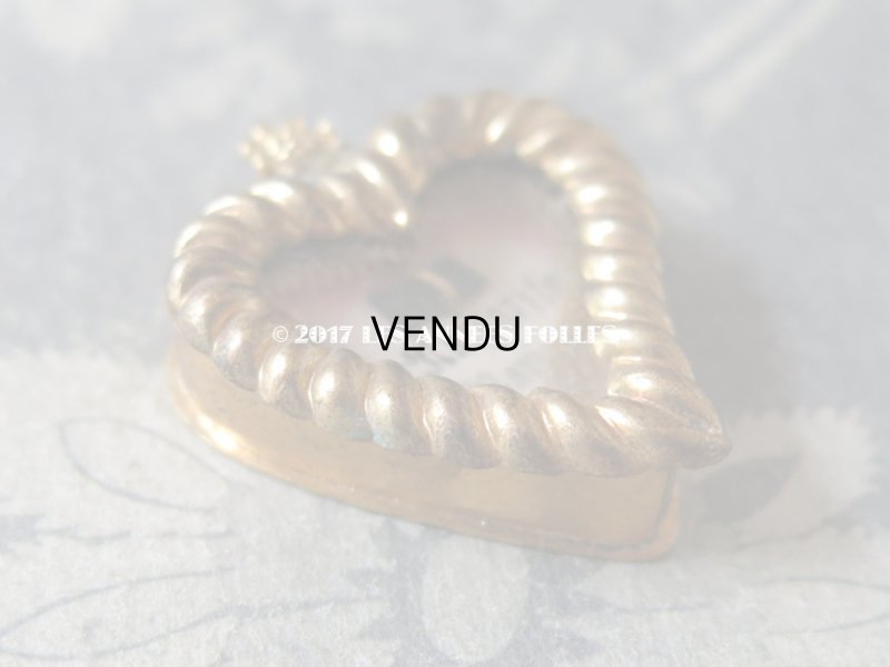 画像6: 19世紀 アンティーク ルリケール ハート型　聖遺物のペンダント　聖人の遺品