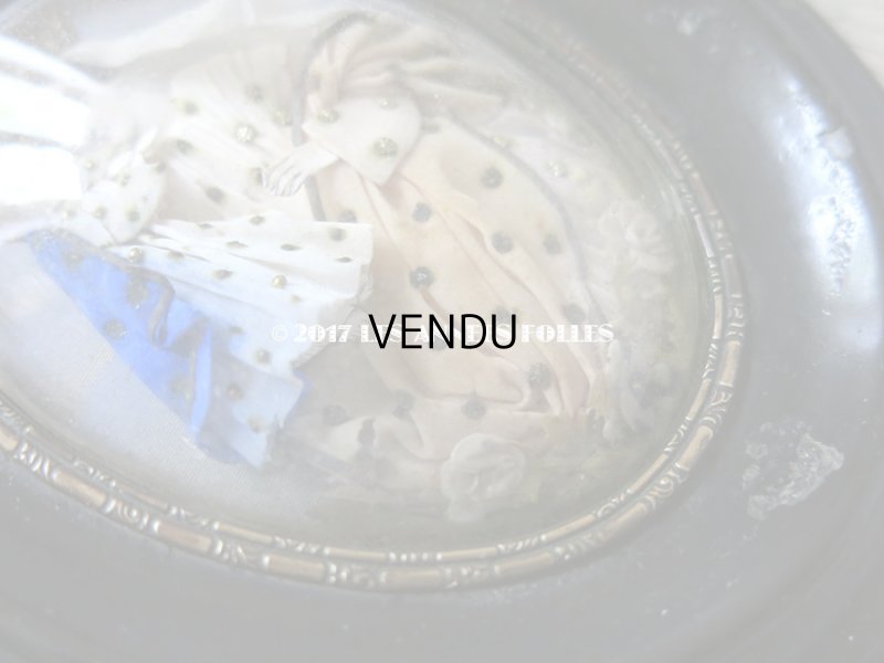 画像5: 19世紀 アンティーク ルリケール ガラスドーム 聖母マリア&キリスト