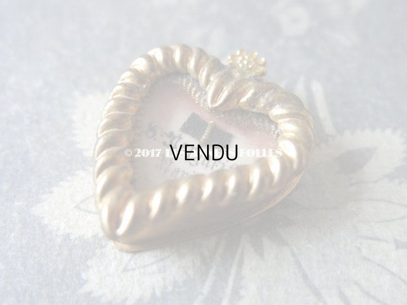 画像4: 19世紀 アンティーク ルリケール ハート型　聖遺物のペンダント　聖人の遺品