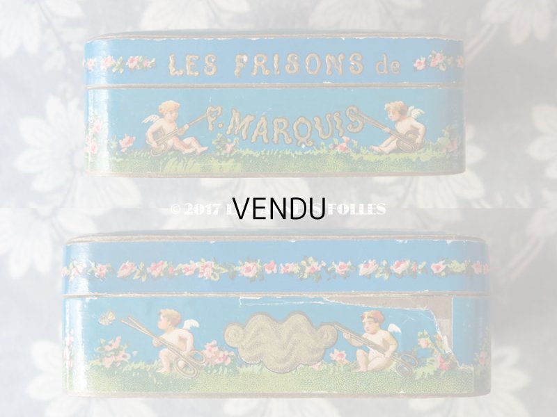 画像4: 1900年代 アンティーク 『ショコラ・フランソワ・ マルキ』のお菓子箱  LES FRISONS DE F.MARQUIS - CHOCOLAT FRANCOIS MARQUIS PARIS -