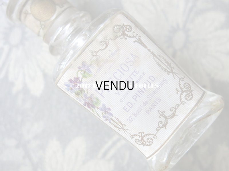 画像6: 1897年代 アンティーク パフュームボトル 菫の香水瓶 PRECIOSA VIOLETTE - ED.PINAUD -