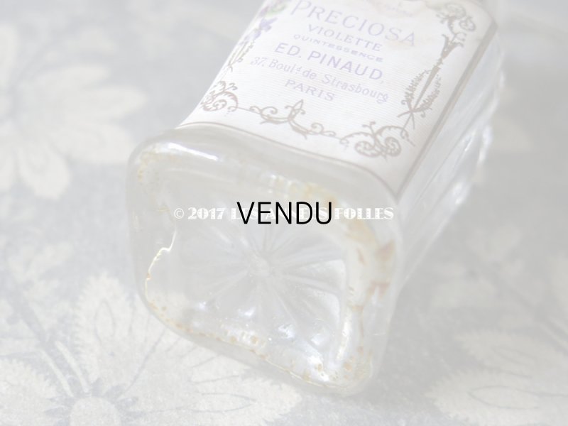 画像8: 1897年代 アンティーク パフュームボトル 菫の香水瓶 PRECIOSA VIOLETTE - ED.PINAUD -