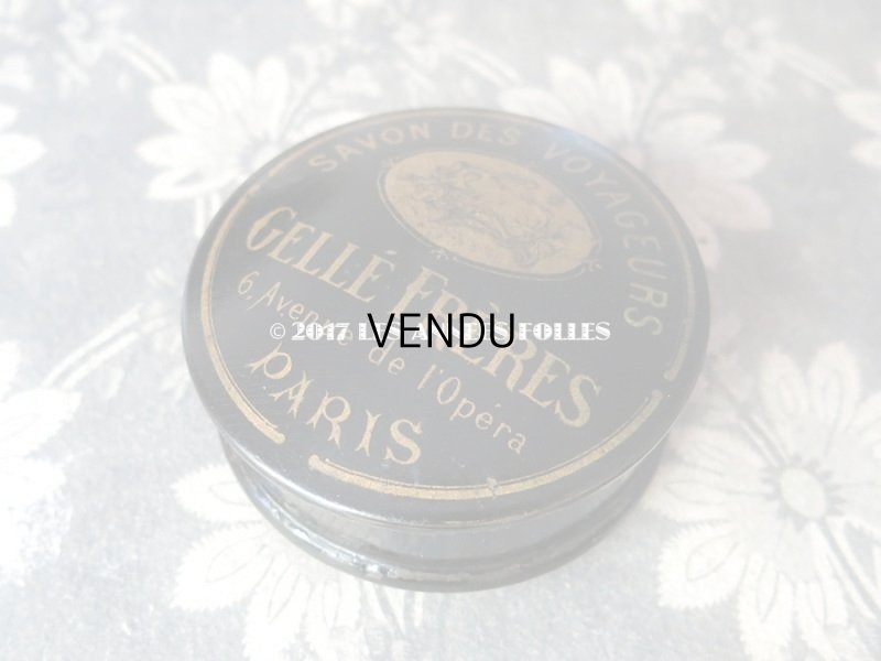 画像6: 19世紀末 アンティーク ソープボックス パピエマシェ SAVON DES VOYAGEURS - GELLE FRERES PARIS -