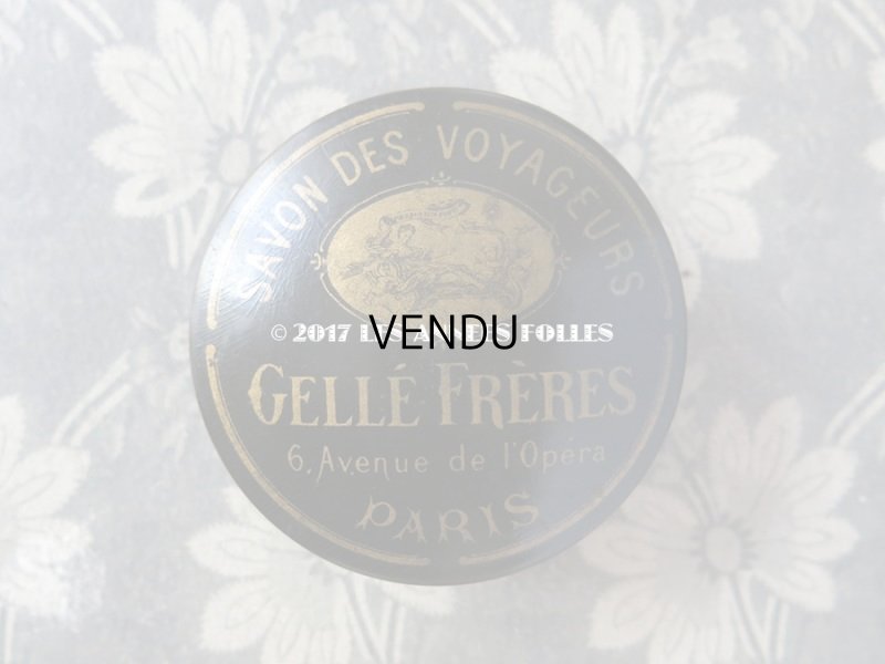 画像2: 19世紀末 アンティーク ソープボックス パピエマシェ SAVON DES VOYAGEURS - GELLE FRERES PARIS -