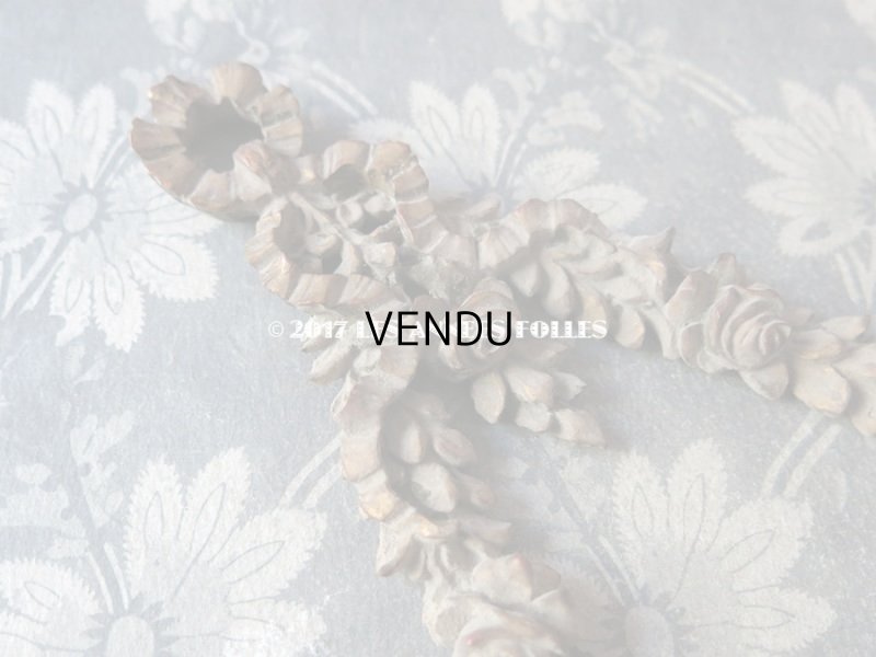 画像3: 1900年代 アンティーク　薔薇のガーランド＆クロスのベニチェ  