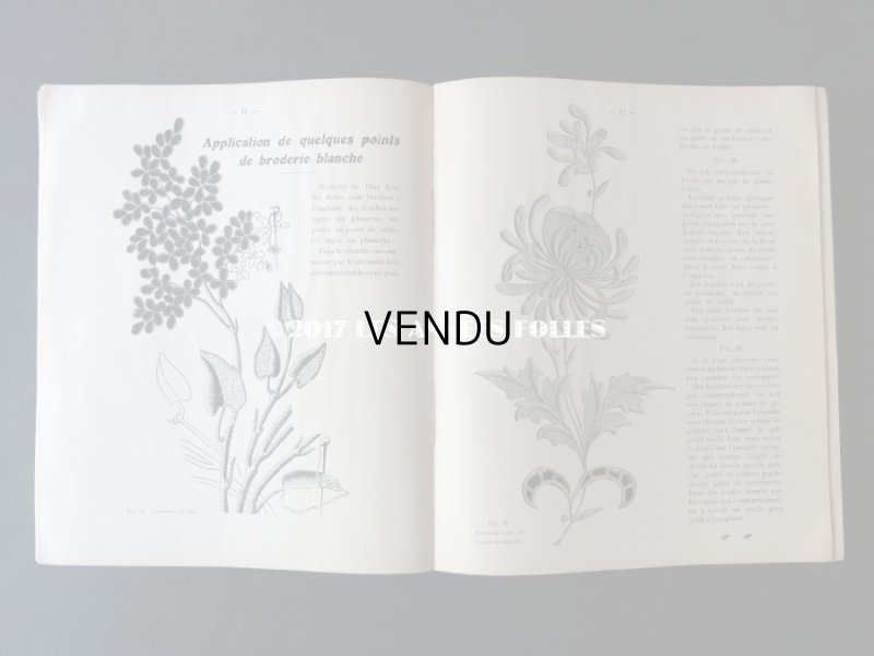 画像8: 1920年代 アンティーク 刺繍とレースの本 BRODERIE & DENTELLE LECONS PRATIQUES 2e EDITION PAR COUSINE CLAIRE - FRANCOIS TEDESCO, EDITEUR PARIS-