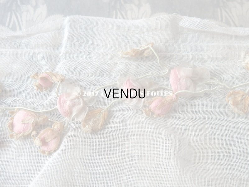 画像11: アンティーク ロココ調 大きなモチーフ　ピンクの薔薇のガーランド 1.1m