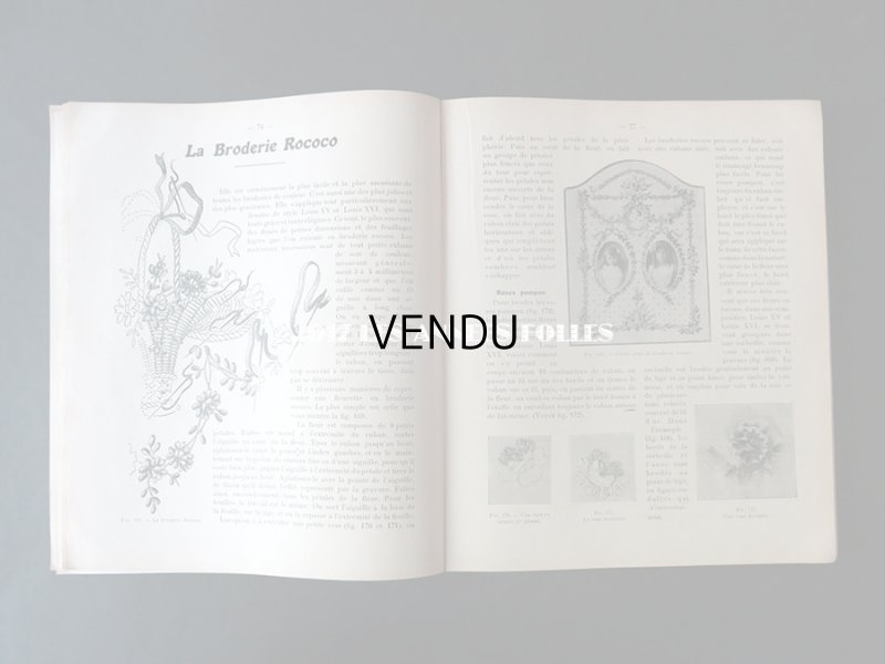 画像14: 1920年代 アンティーク 刺繍とレースの本 BRODERIE & DENTELLE LECONS PRATIQUES 2e EDITION PAR COUSINE CLAIRE - FRANCOIS TEDESCO, EDITEUR PARIS-