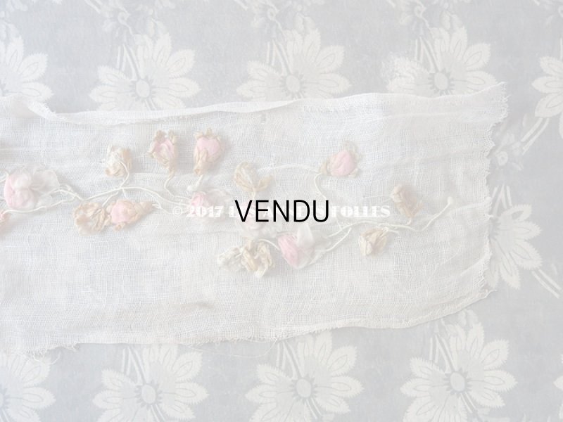 画像5: アンティーク ロココ調 大きなモチーフ　ピンクの薔薇のガーランド 1.1m