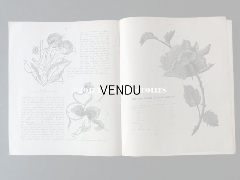 画像12: 1920年代 アンティーク 刺繍とレースの本 BRODERIE & DENTELLE LECONS PRATIQUES 2e EDITION PAR COUSINE CLAIRE - FRANCOIS TEDESCO, EDITEUR PARIS-