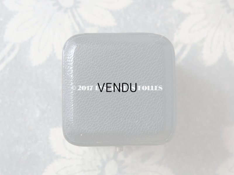 画像3: アンティーク 本革製 ジュエリーボックス モノグラム入り 黒