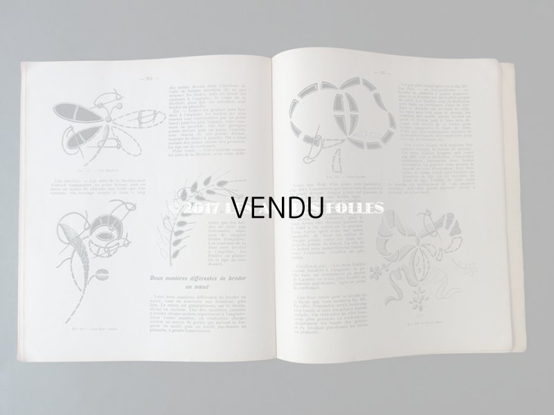 画像19: 1920年代 アンティーク 刺繍とレースの本 BRODERIE & DENTELLE LECONS PRATIQUES 2e EDITION PAR COUSINE CLAIRE - FRANCOIS TEDESCO, EDITEUR PARIS-
