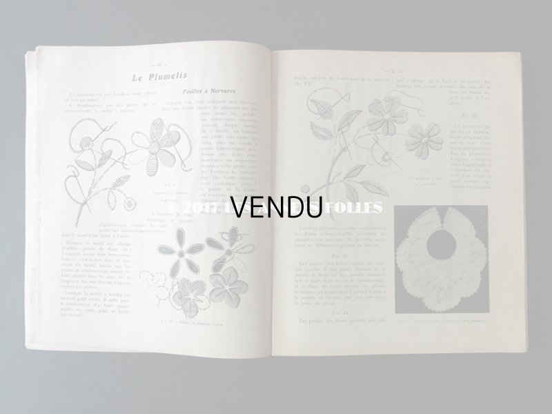 画像7: 1920年代 アンティーク 刺繍とレースの本 BRODERIE & DENTELLE LECONS PRATIQUES 2e EDITION PAR COUSINE CLAIRE - FRANCOIS TEDESCO, EDITEUR PARIS-