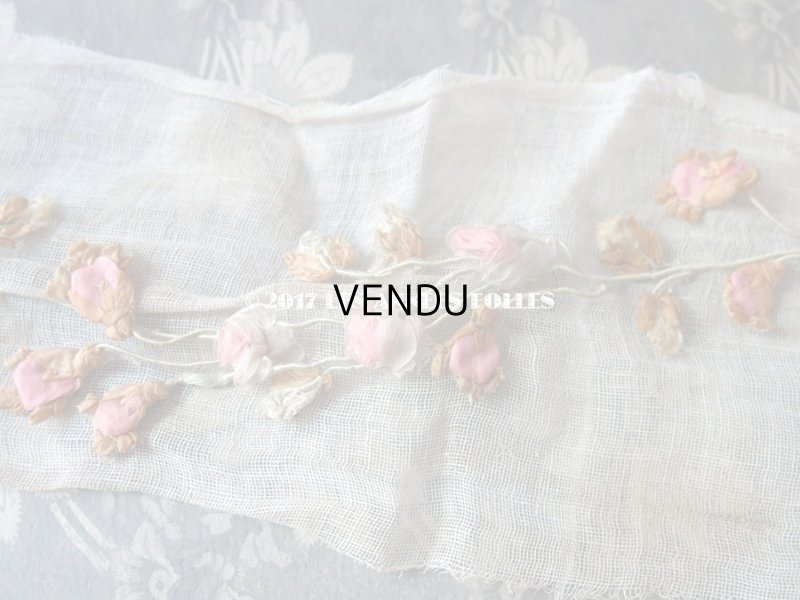 画像9: アンティーク ロココ調 大きなモチーフ　ピンクの薔薇のガーランド 1.1m