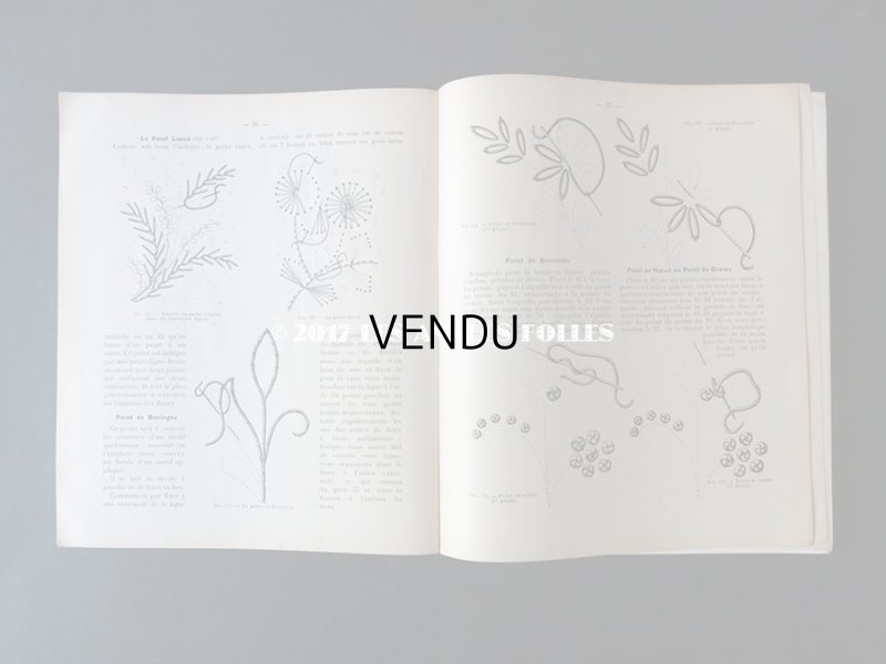 画像11: 1920年代 アンティーク 刺繍とレースの本 BRODERIE & DENTELLE LECONS PRATIQUES 2e EDITION PAR COUSINE CLAIRE - FRANCOIS TEDESCO, EDITEUR PARIS-