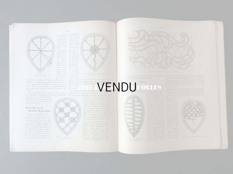 画像18: 1920年代 アンティーク 刺繍とレースの本 BRODERIE & DENTELLE LECONS PRATIQUES 2e EDITION PAR COUSINE CLAIRE - FRANCOIS TEDESCO, EDITEUR PARIS-
