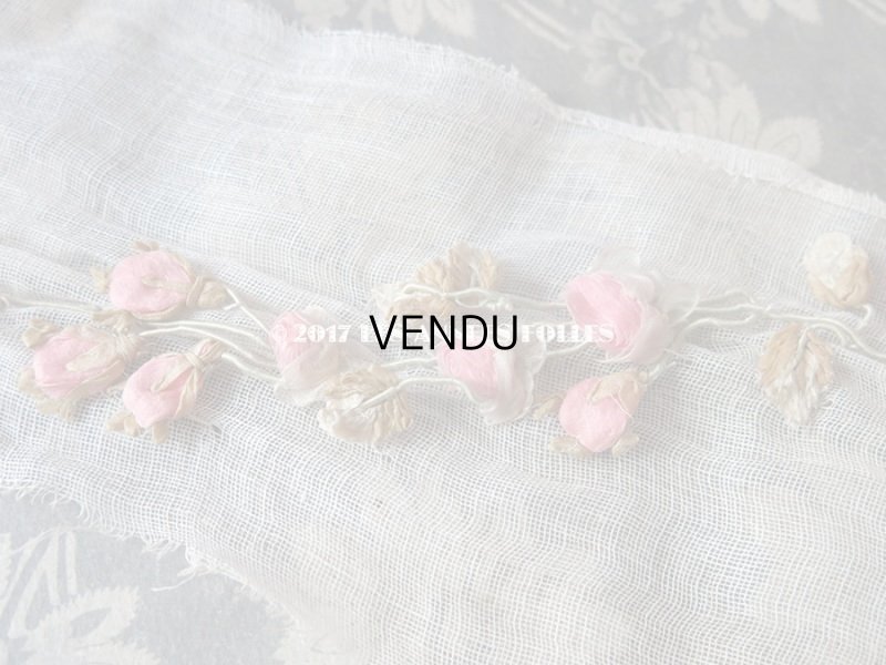 画像7: アンティーク ロココ調 大きなモチーフ　ピンクの薔薇のガーランド 1.1m