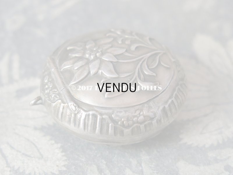 画像6: アンティーク エーデルワイスのパウダーケース