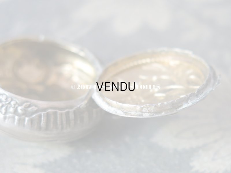 画像9: アンティーク エーデルワイスのパウダーケース