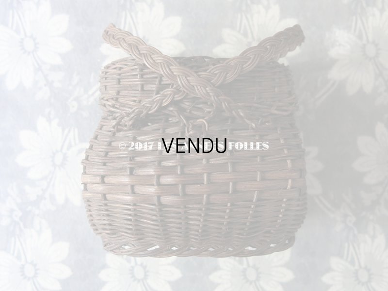 画像5: アンティーク ドール用 パニエ ダークブラウン