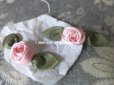 画像2: アンティーク ロココ調 淡いピンクの薔薇のモチーフ 2点セット (2)